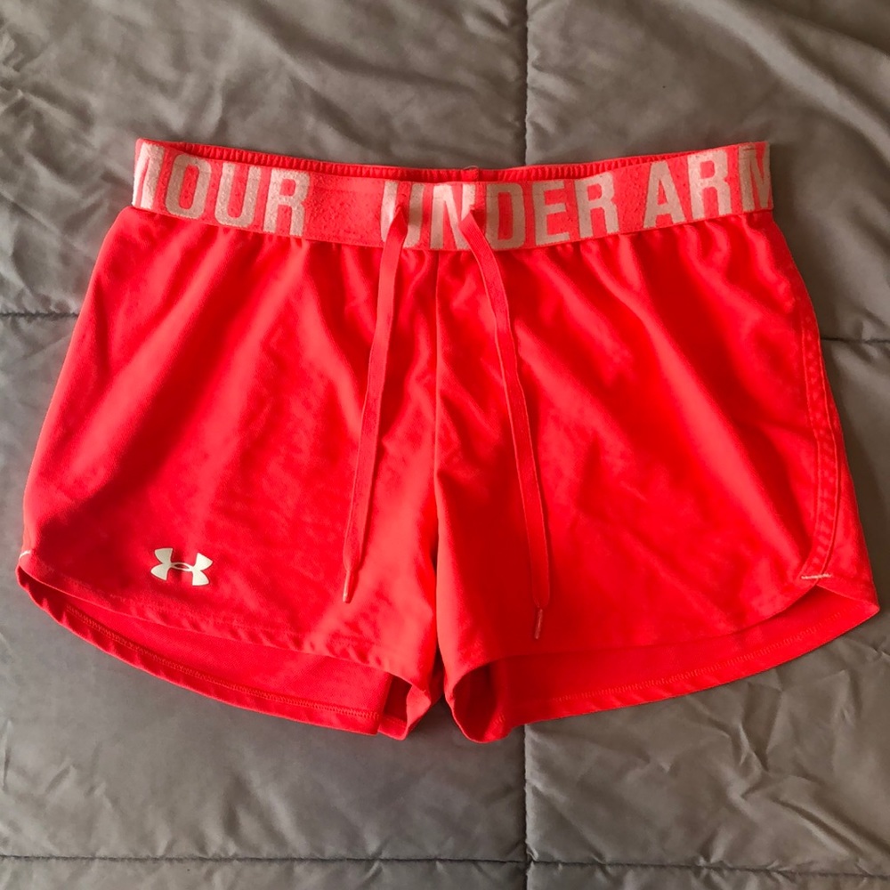 Pink Under Armour Athletic Shorts